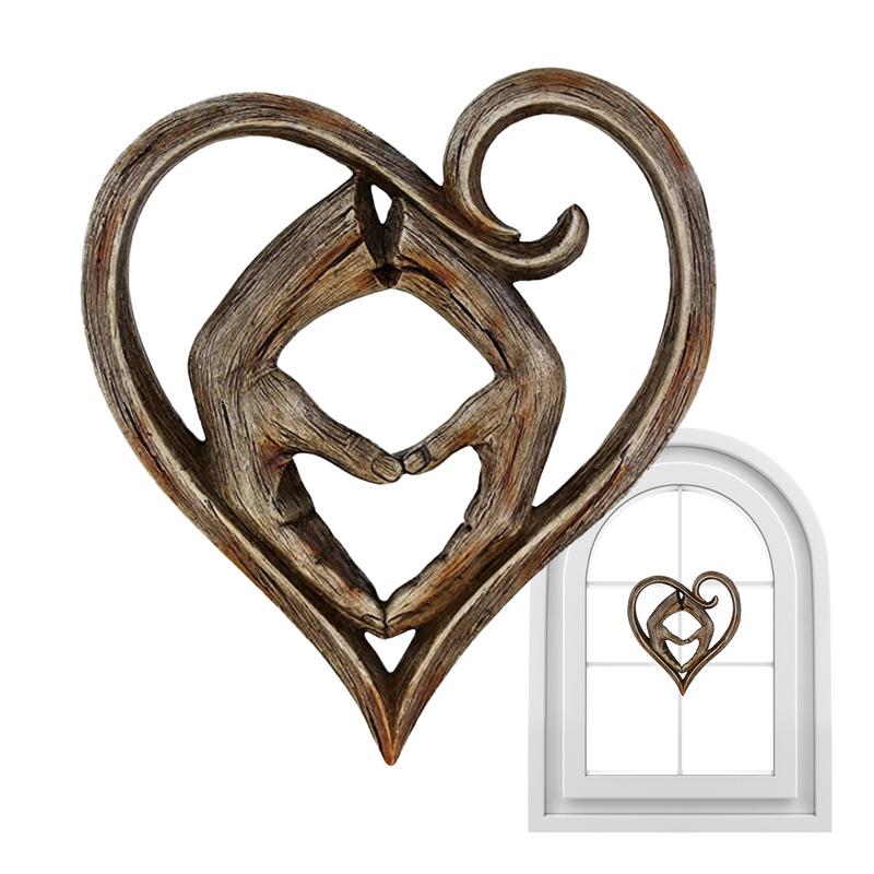 Art And Craft Valentine - Valentinstag Wanddekoration Handgefertigte Romantische Kunstskulptur Herz