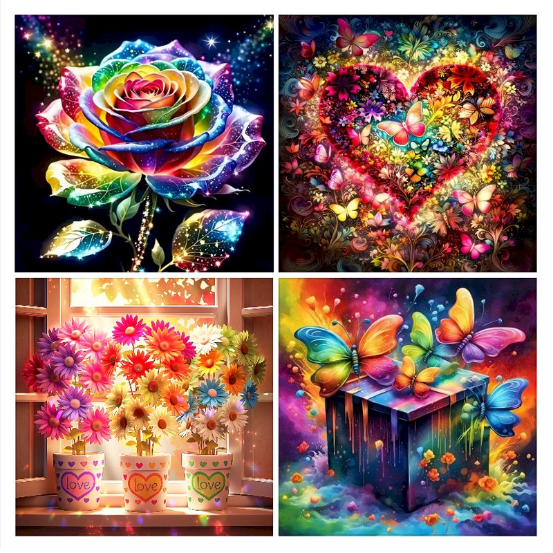 Art Craft Ideas With Paper - SDOYUNO DIY 5D Diamantmalerei, quadratisch, mit
