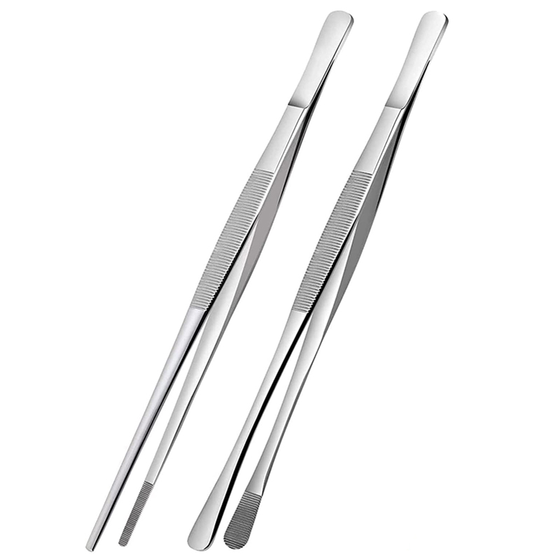 Eco Art Craft - 2Pcs 12-Zoll Küche Kochen Zange, edelstahl