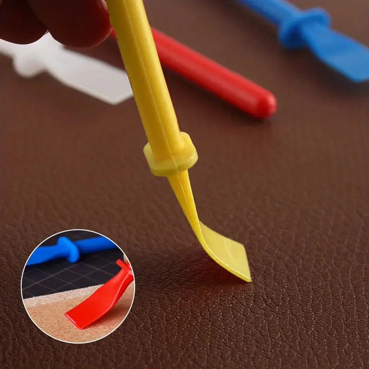 Art Craft Glue - Polypropylen-Spatel mit Lackierungsschaber, Kleber-Applikator-Stick, DIY-Basteln, geeignet