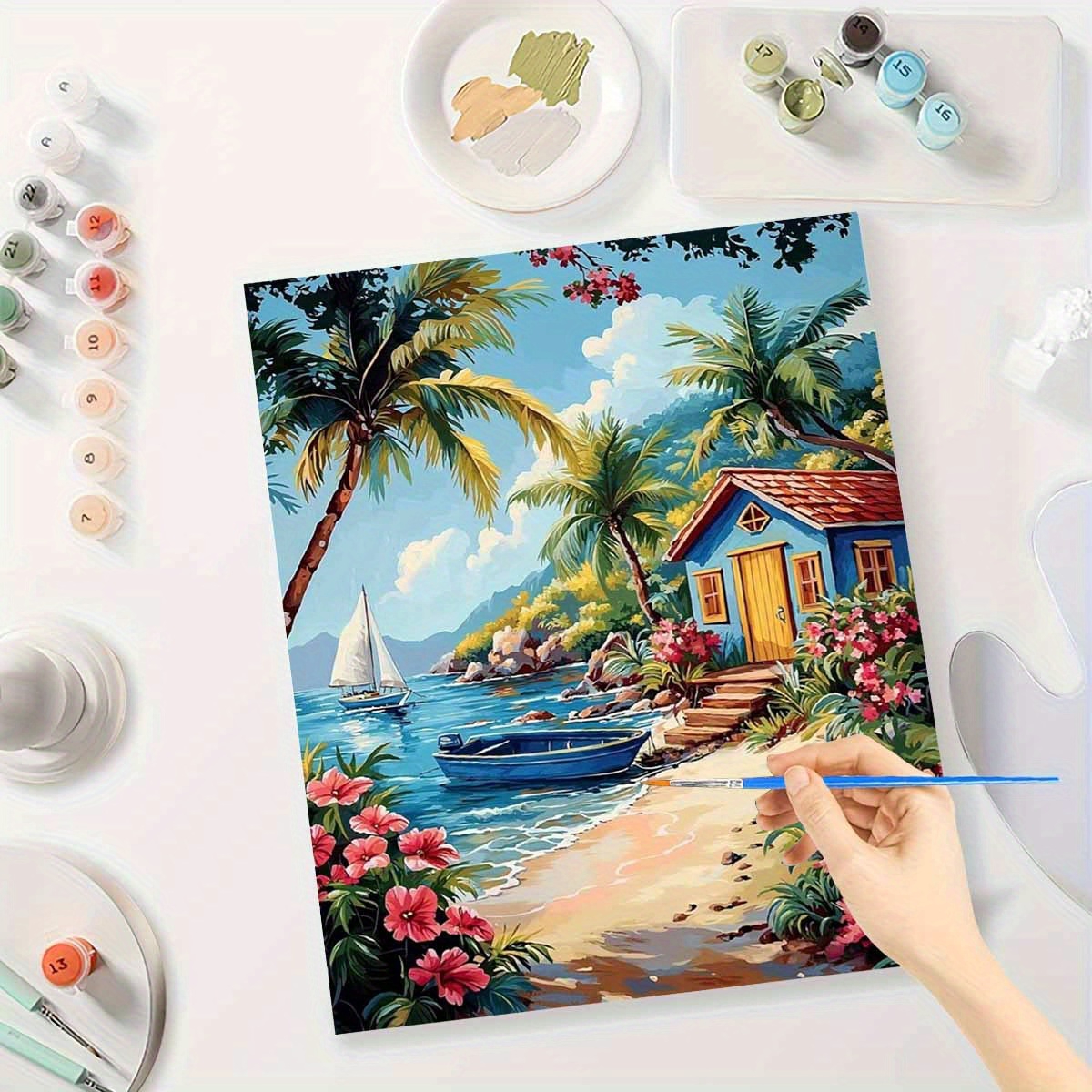 Letter S Art Craft - Malen-nach-Zahlen-Set für Erwachsene Anfänger 40x50CM Schöne