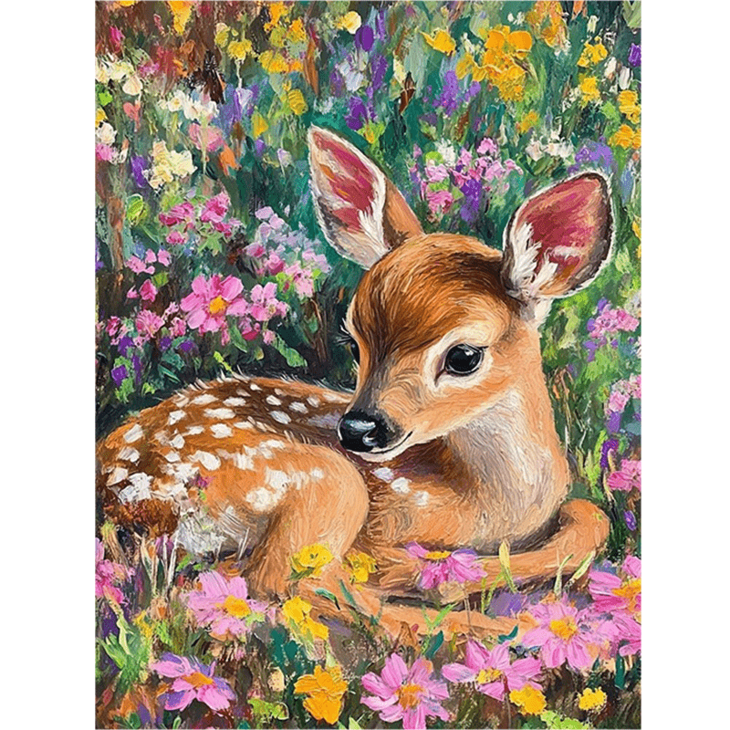 Letter S Art Craft - Malen-nach-Zahlen-Set für Erwachsene Anfänger 40x50CM Waldhirsch