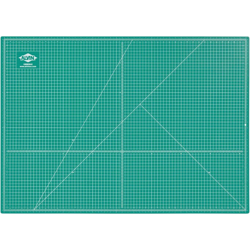 Art Craft Us - Doppelseitige selbstheilende Schneidematte, 30x42 Zoll, Grün/Schwarz,