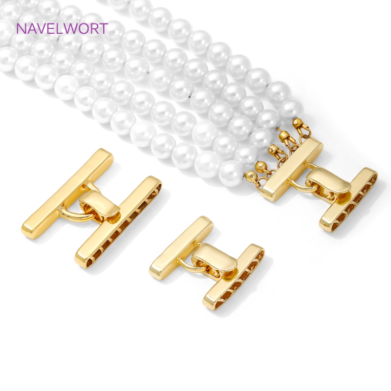Art Craft Ideas - Halskettenverschluss mit mehreren Strängen, 18 Karat