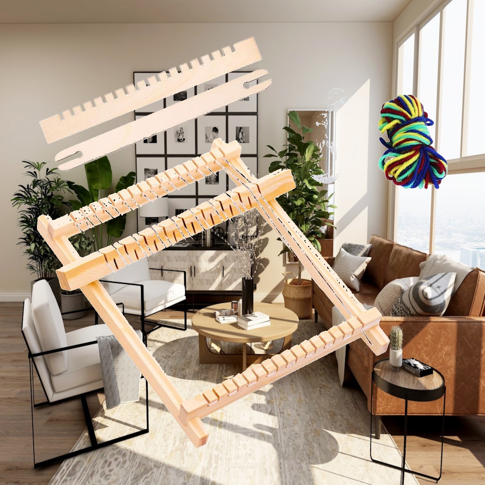 Art Craft Hat - Holzwebrahmen-Set DIY Handwerk Handgemachte Kunstbedarf Kreatives
