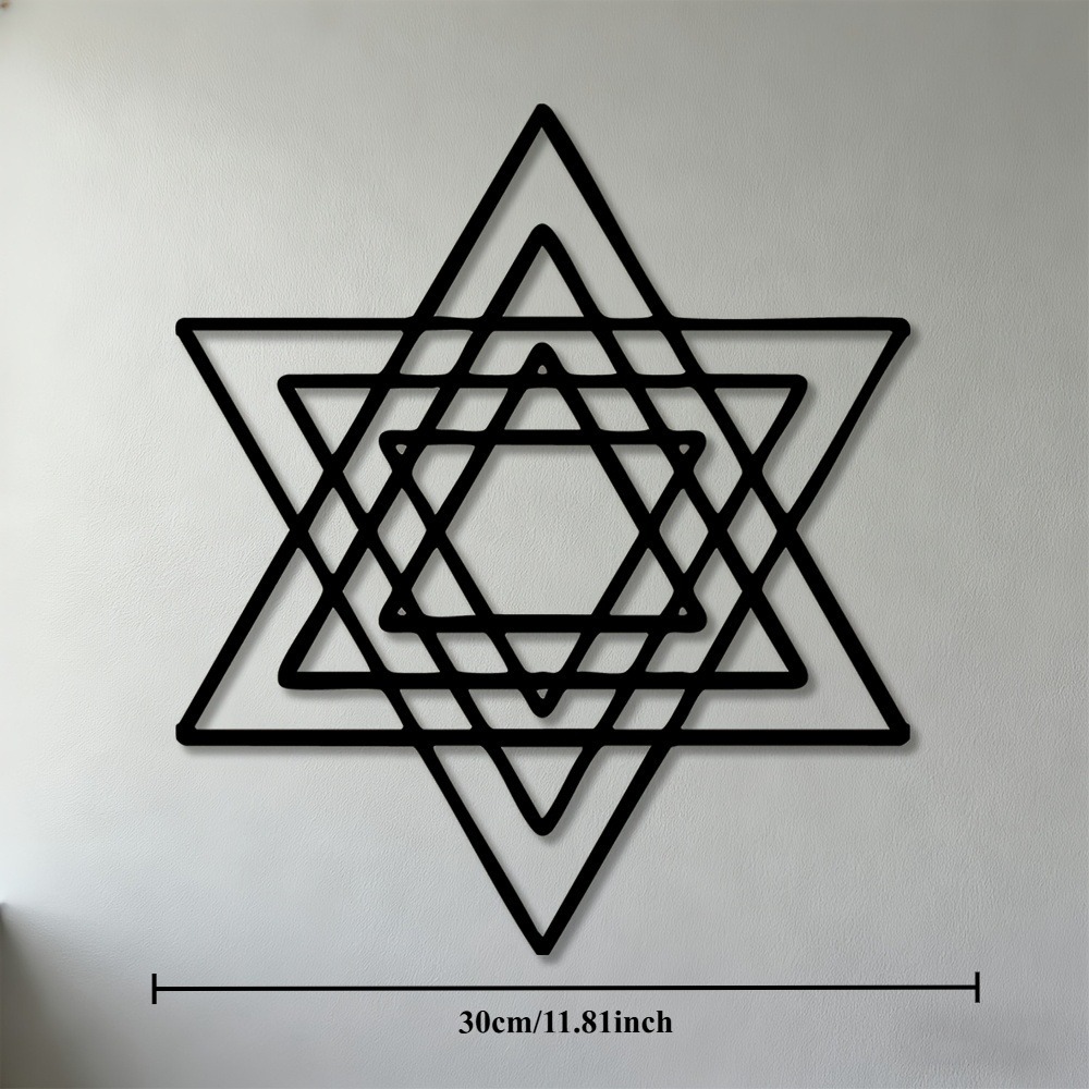 Art & Craft Tape - CIFBUY Metall-Wandkunst, Eisen-Davidstern, jüdisches Symbol, Dekor,