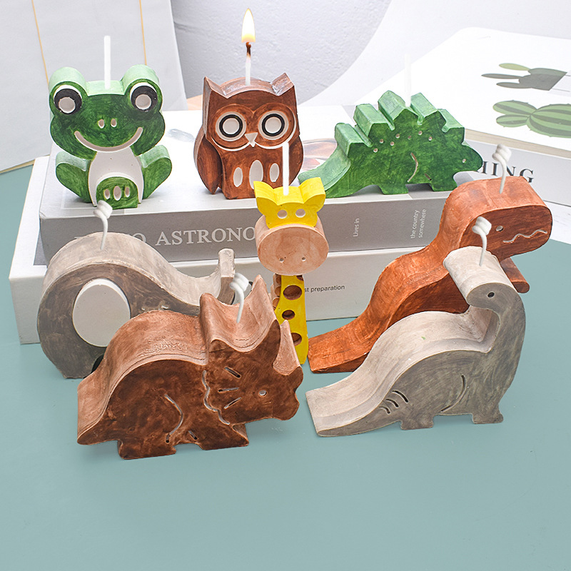 Art Craft Dinosaurs - Tiere, Dinosaurier Handwerk Kunst Kerze Form
