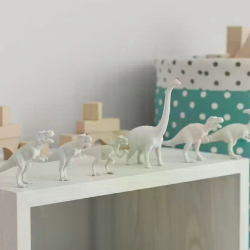 Art Craft Dinosaurs - Dinosaurier Weißes Embryo-Spielzeugset 1 DIY Bemalbares