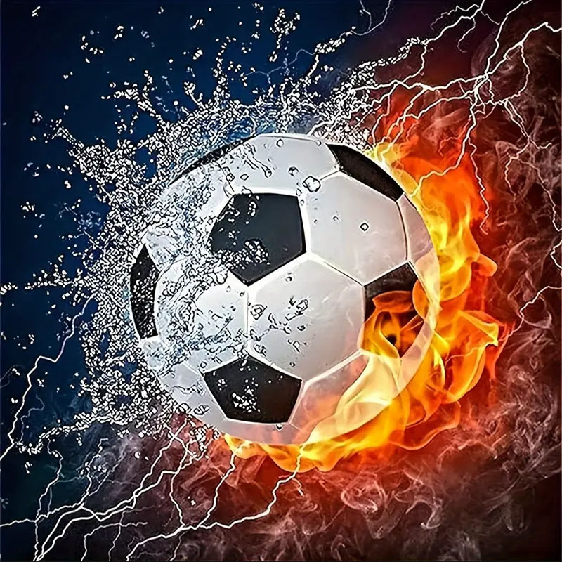 Art Craft Adult - Ein Set Fußball-Diamantmalerei, DIY-Diamantmalerei-Set für Erwachsene