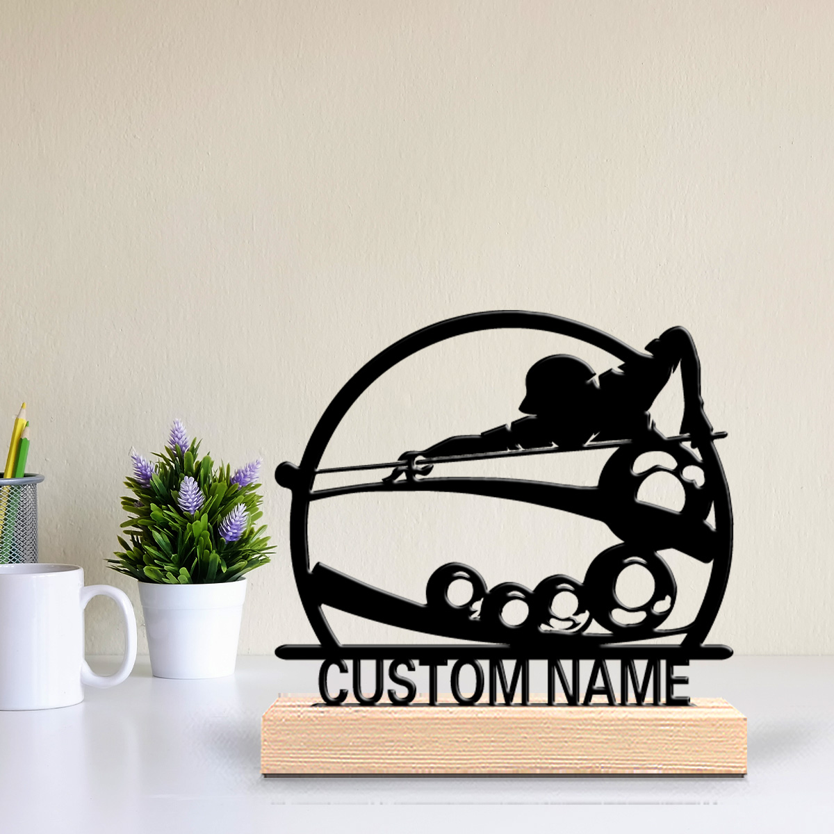Art Craft Names - 1 Stück Einfache Golf-Dekoration mit Anpassbarem