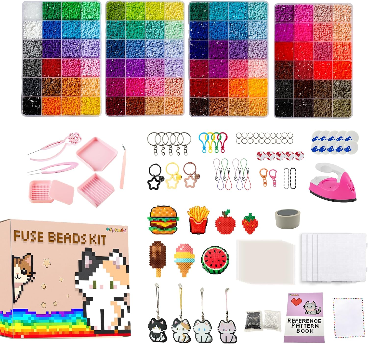 Art Craft Us - Perlen-Bastelset – Einfaches DIY-Set – 96