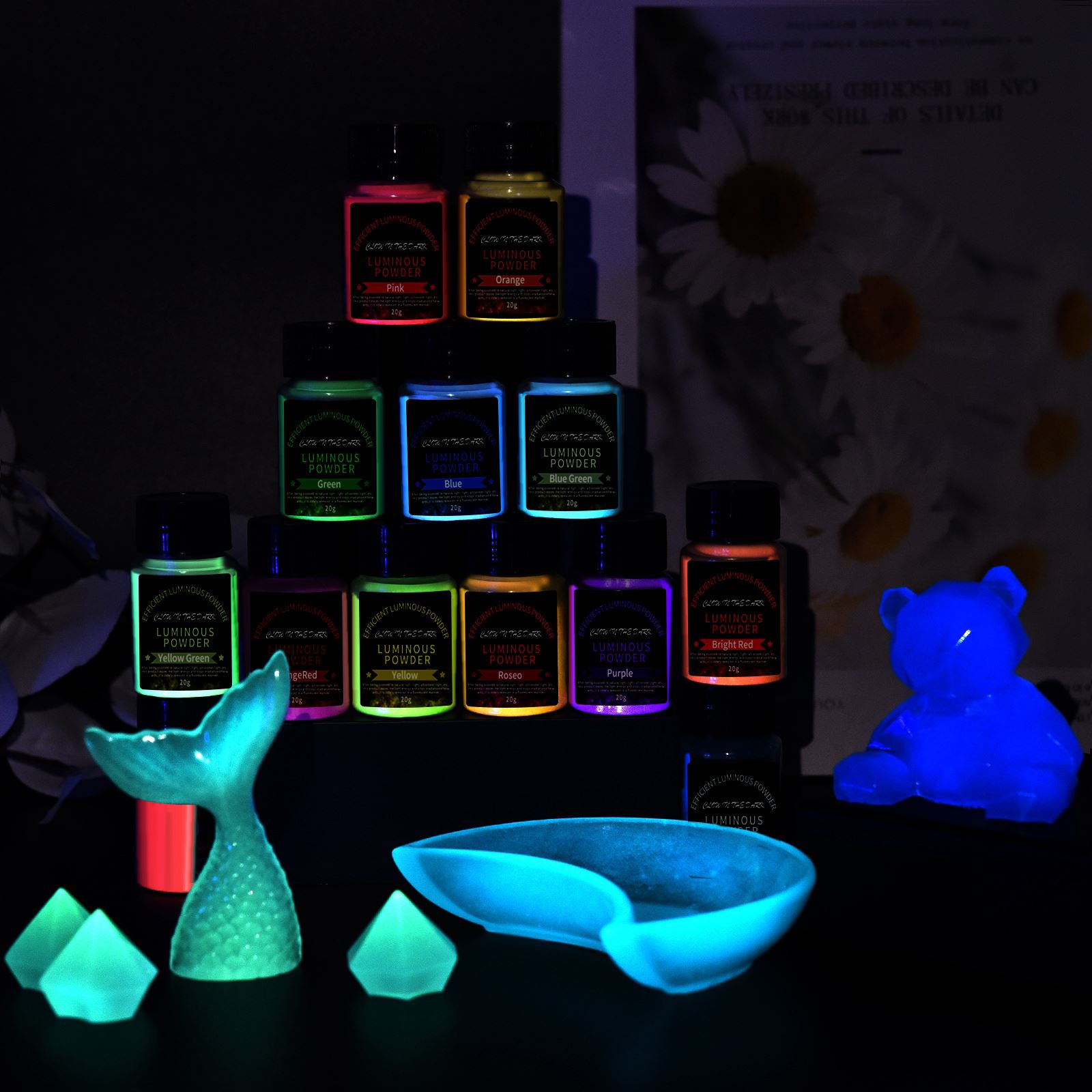 20 g langlebiges, helles, leuc – Resin Pigment Powder Bewertung und Preis