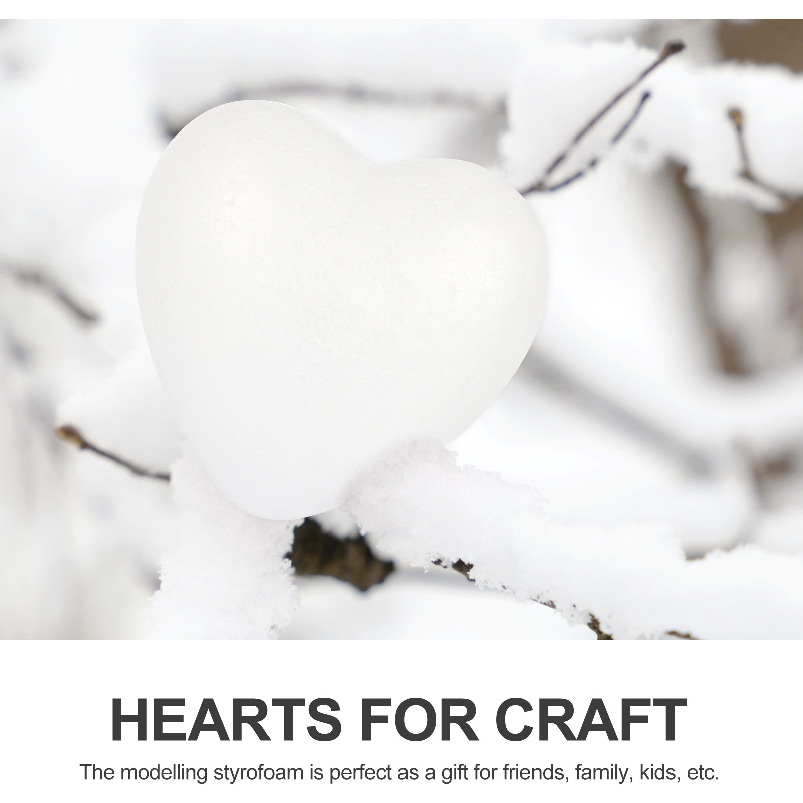 Herzförmige Polystyrol-Bastelh – Art And Craft Valentine Bewertung und Preis