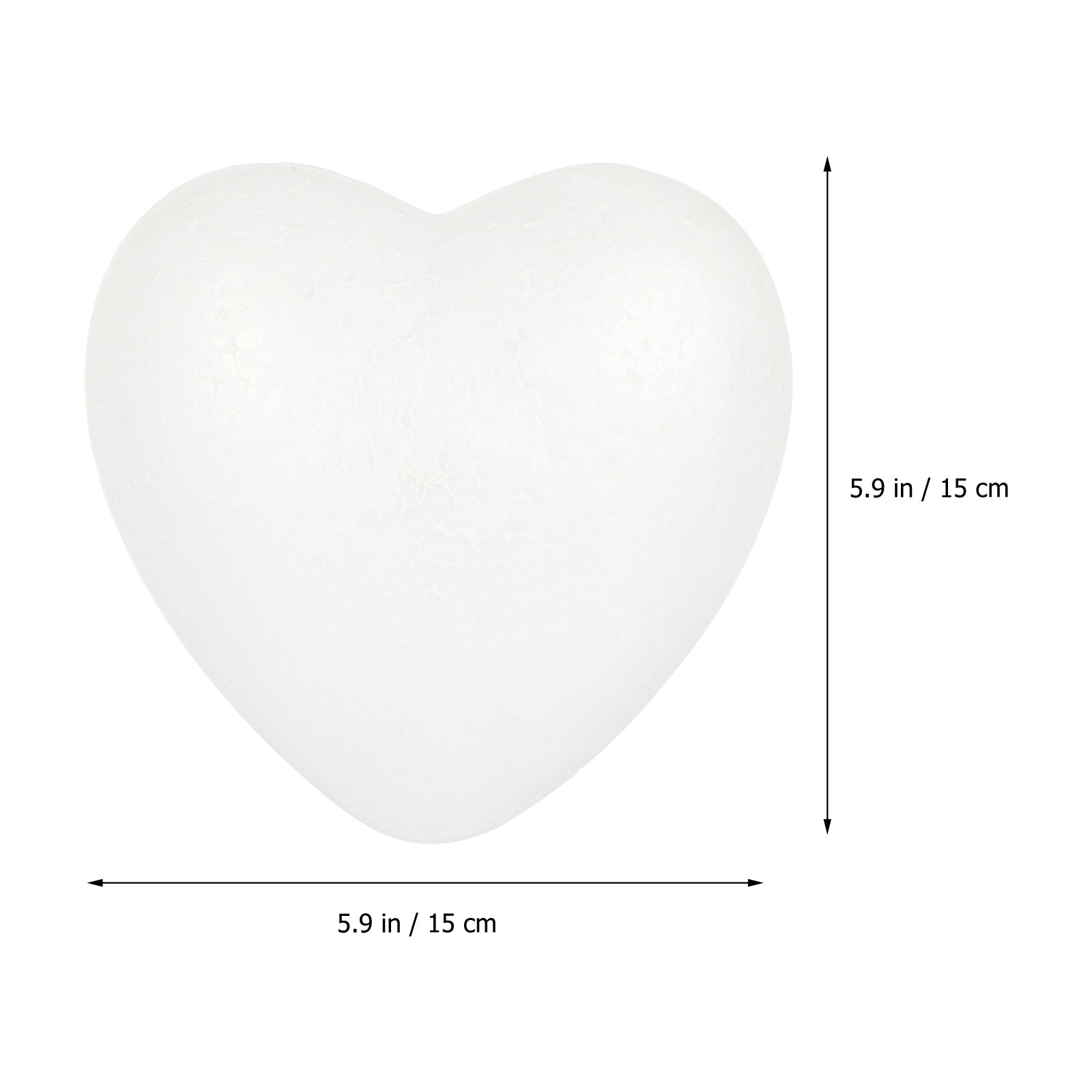 Herzförmige Polystyrol-Bastelh – Art And Craft Valentine Bewertung und Preis