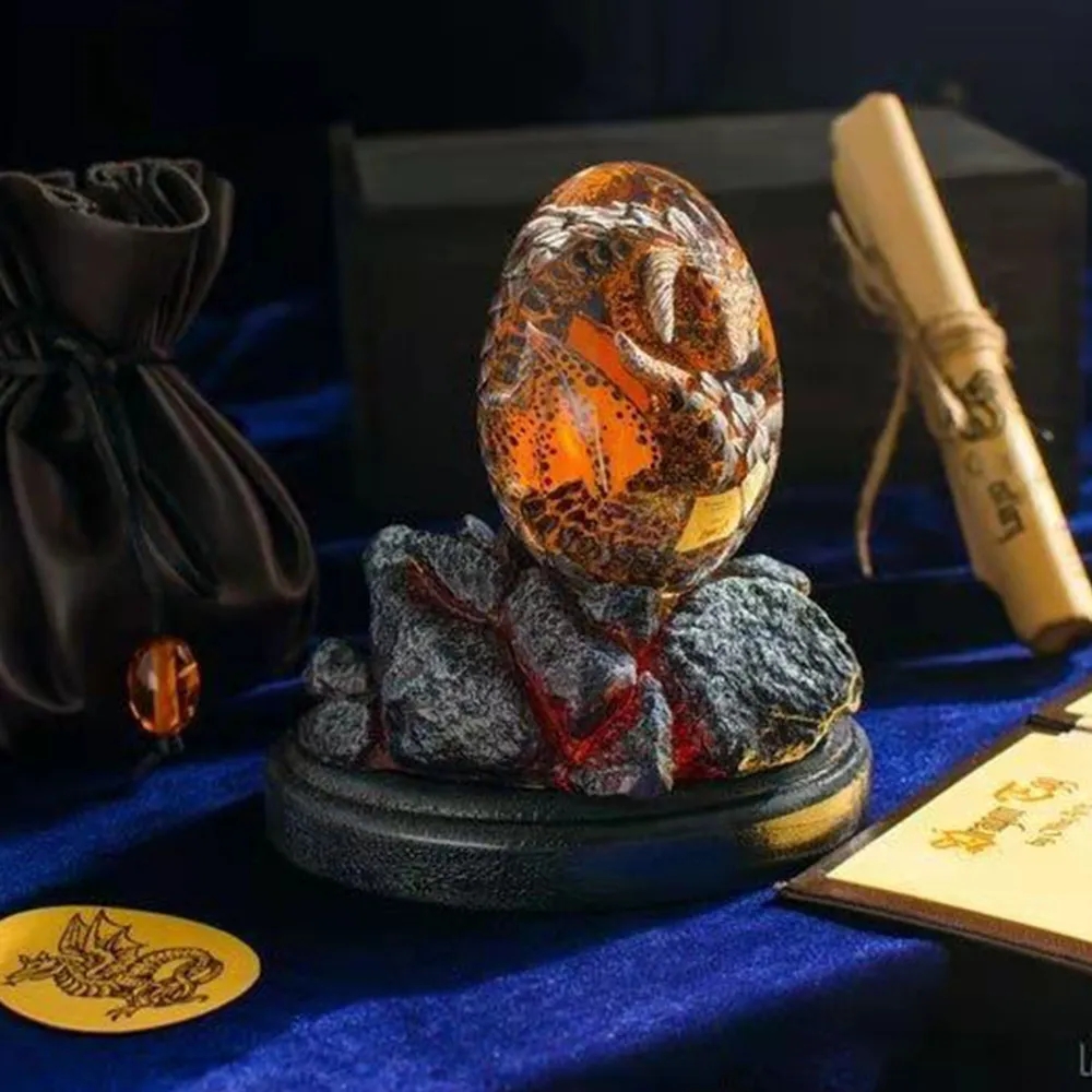 Lava-Drachen-Ei-Statue mit Sta – Art Craft Dinosaurs Bewertung und Preis