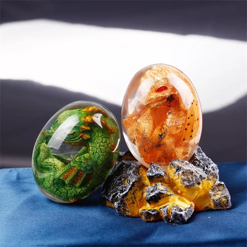 Lava-Drachen-Ei-Statue mit Sta – Art Craft Dinosaurs Bewertung und Preis