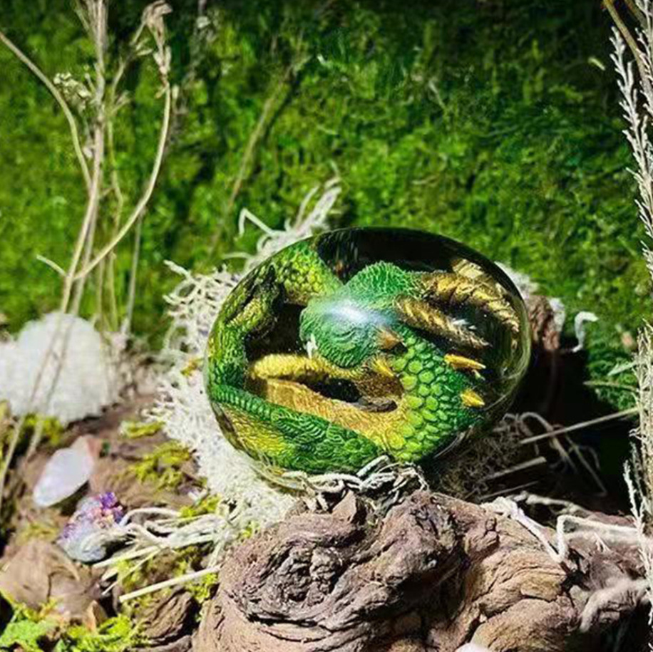 Lava-Drachen-Ei-Statue mit Sta – Art Craft Dinosaurs Bewertung und Preis