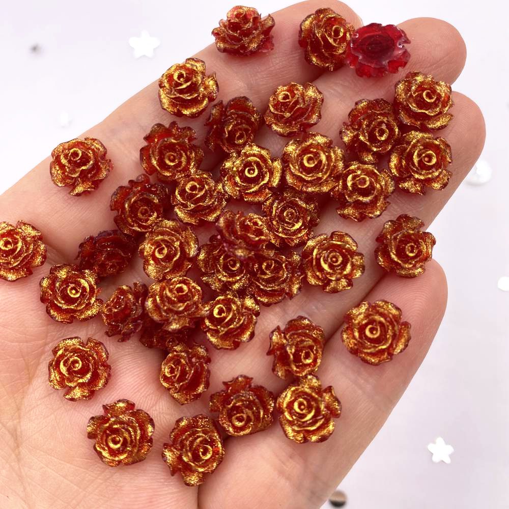 50 Stücke 10mm AB Harz Glitter – Art Craft Rose Bewertung und Preis