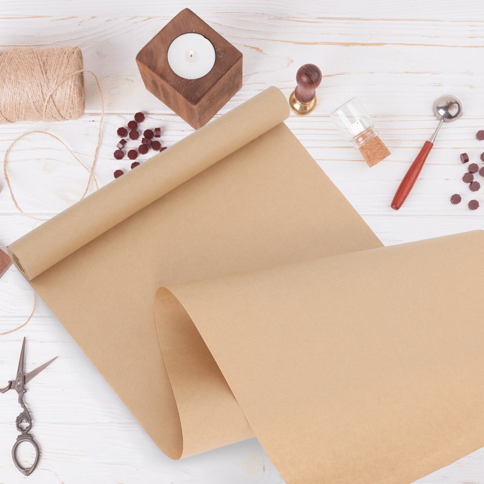 Braune Geschenkpapierrolle, gr – Art Craft Table Bewertung und Preis