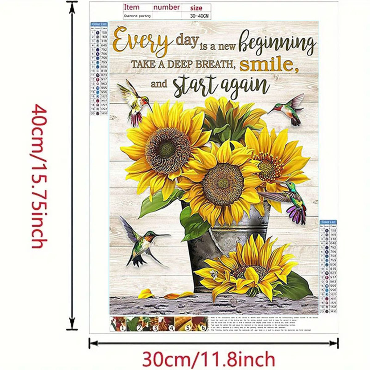 Ein Sonnenblumen-Diamant-Gemäl – Art Craft Adult Bewertung und Preis