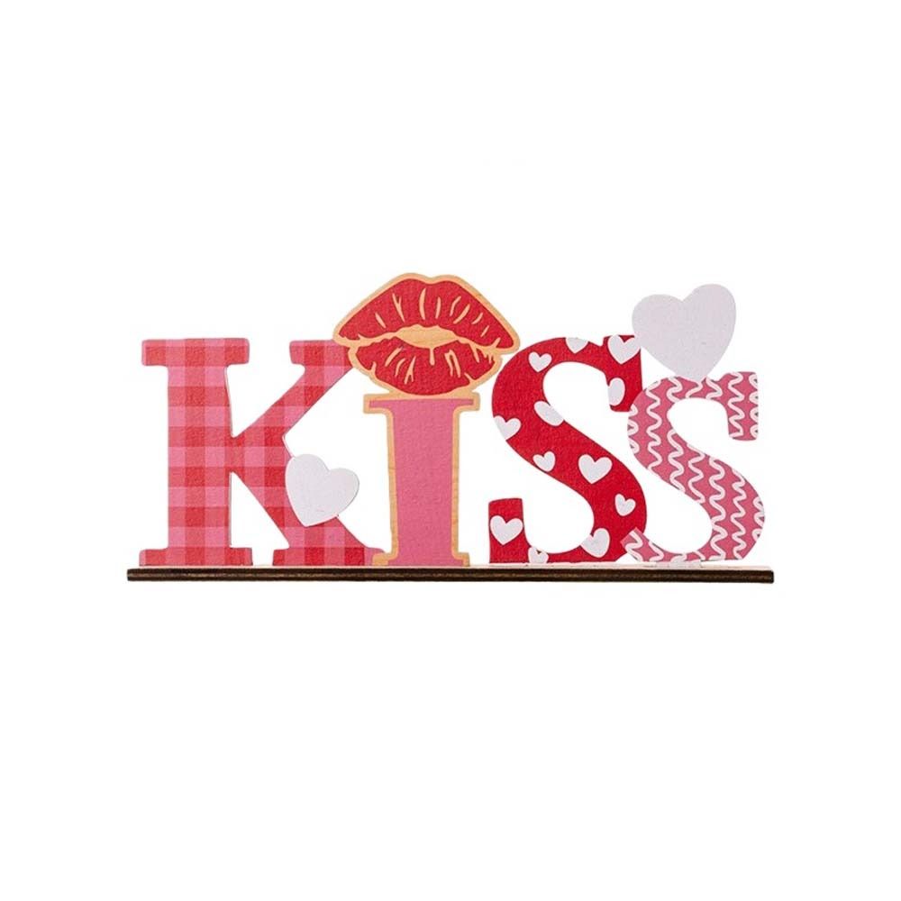 LOVE KISS Holzknoten-Ornament  – Art And Craft Valentine Bewertung und Preis