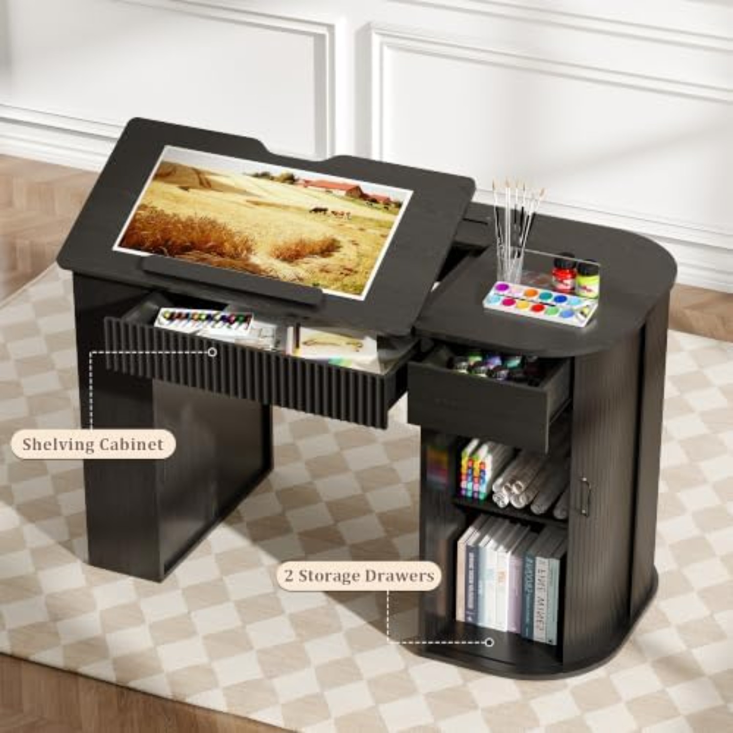 Zeichentisch mit Aufbewahrungs – Art Craft Table Bewertung und Preis