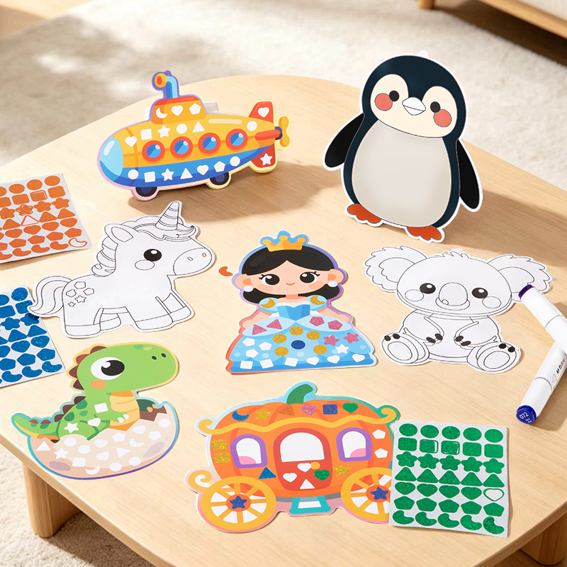 Spiegel-Mosaik-Aufkleber Spiel – Art Craft 2 Year Olds Bewertung und Preis