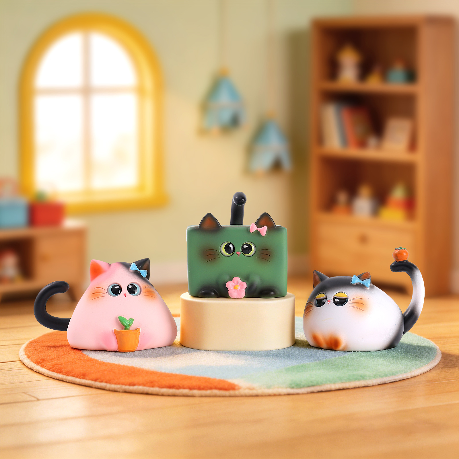Blind Box Katzenfigur aus Harz – Art Craft Table Bewertung und Preis