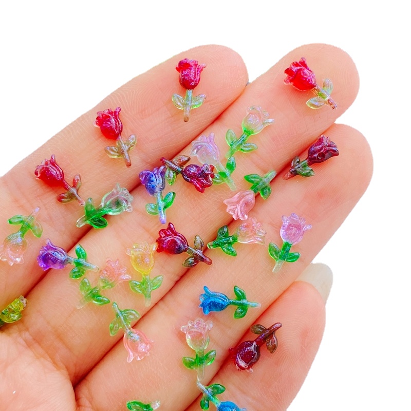 100 stücke Harz Glitter Mini n – Art Craft Rose Bewertung und Preis