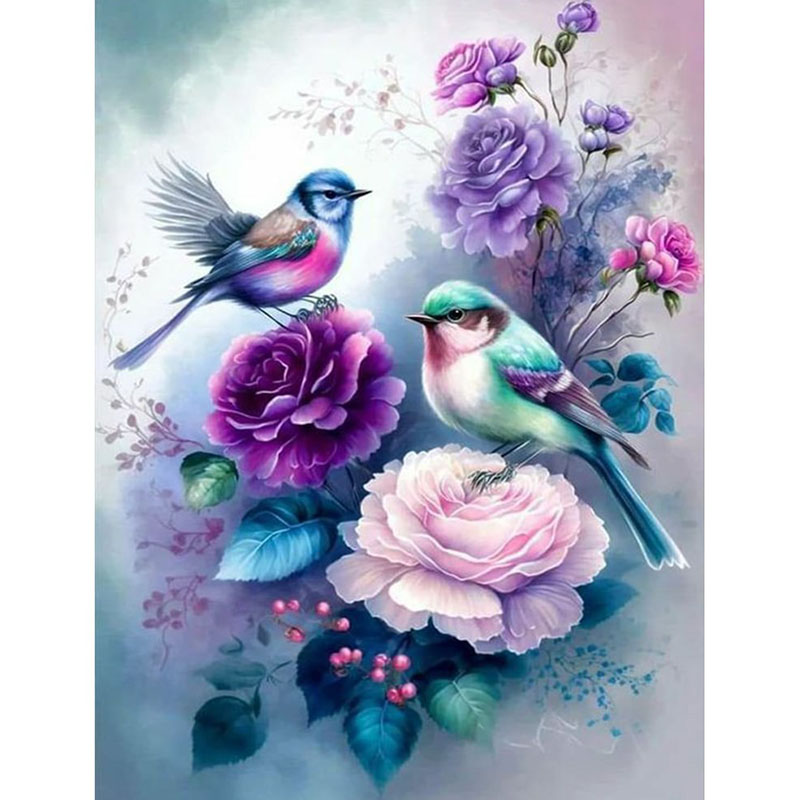 1 Set Diamant-Malerei „Vogelge – Art Craft Flower Bewertung und Preis