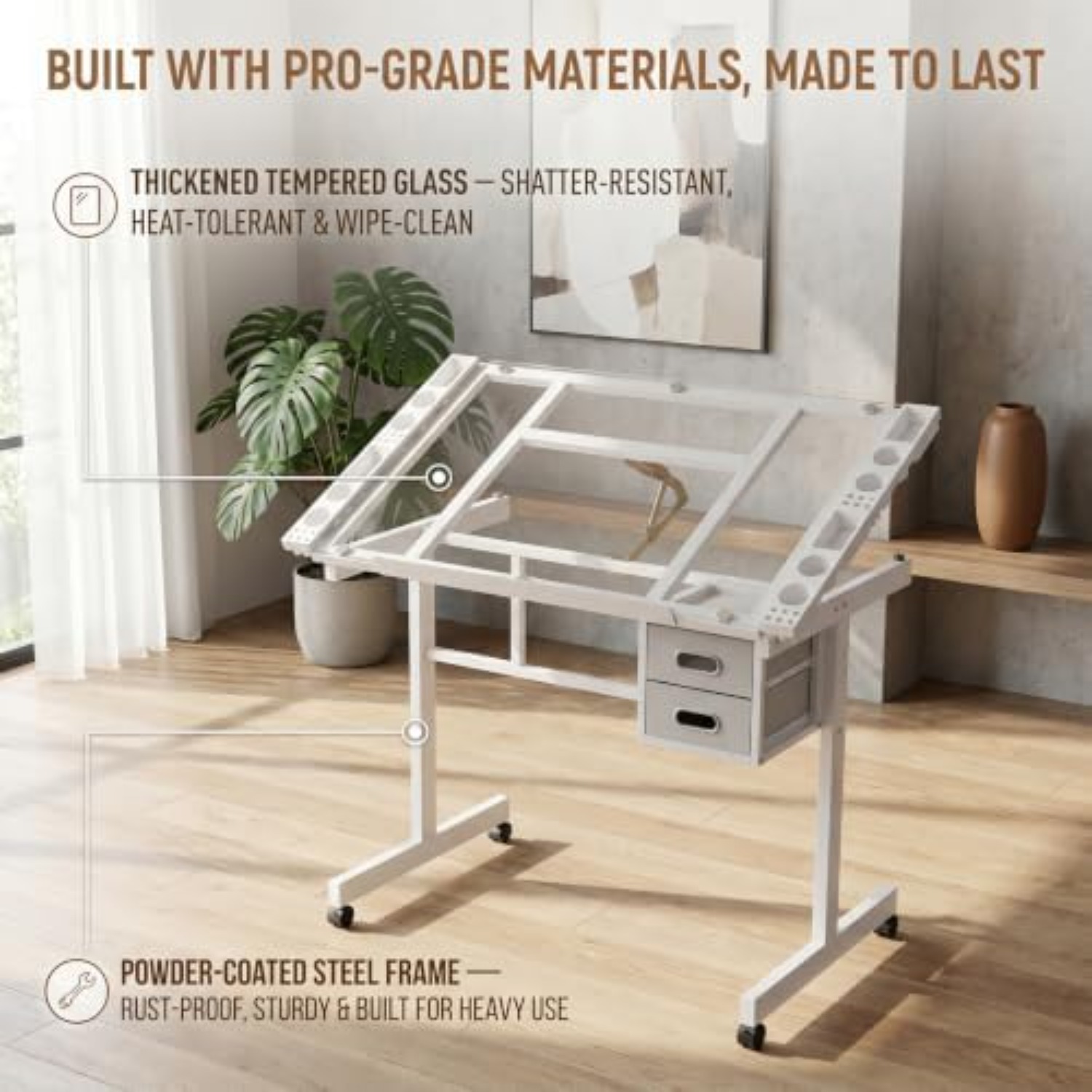 Rollbarer Zeichentisch, Mal- u – Art Craft Table Bewertung und Preis