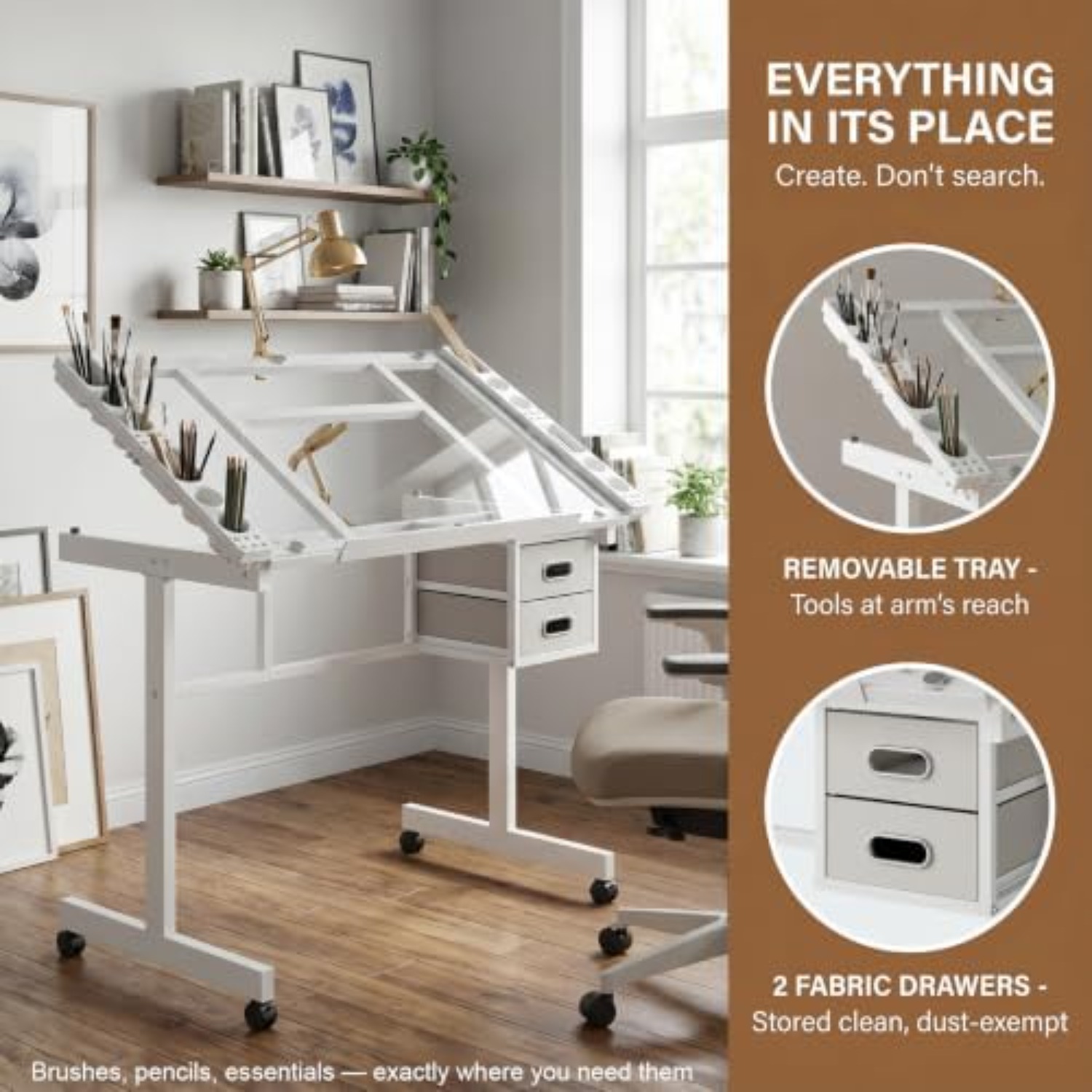Rollbarer Zeichentisch, Mal- u – Art Craft Table Bewertung und Preis