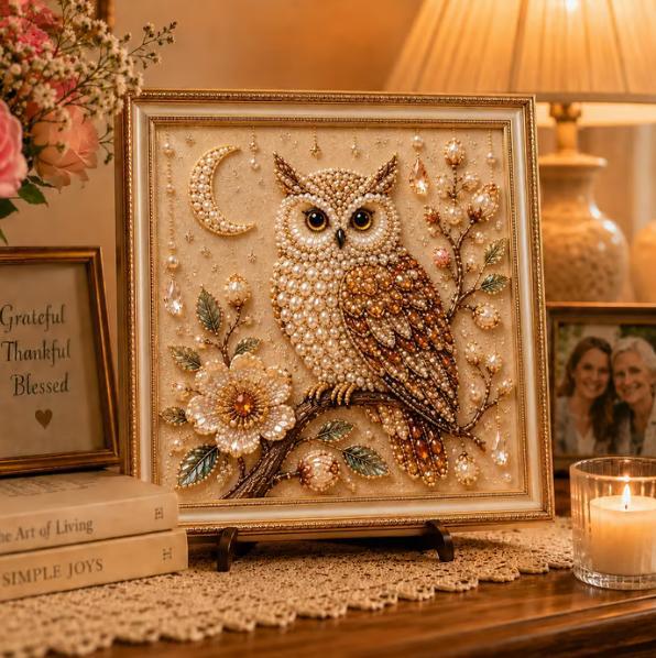 Eulen-Diamant-Perlen-Kunst-DIY – Art Craft Flower Bewertung und Preis