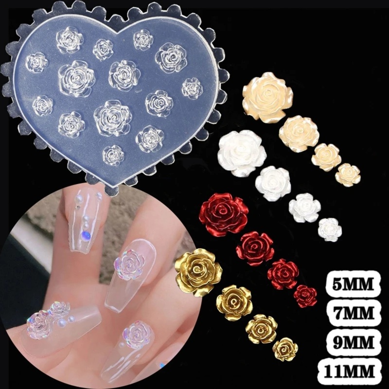 3D Rosenblüten Nagelkunst-Deko – Art Craft Rose Bewertung und Preis