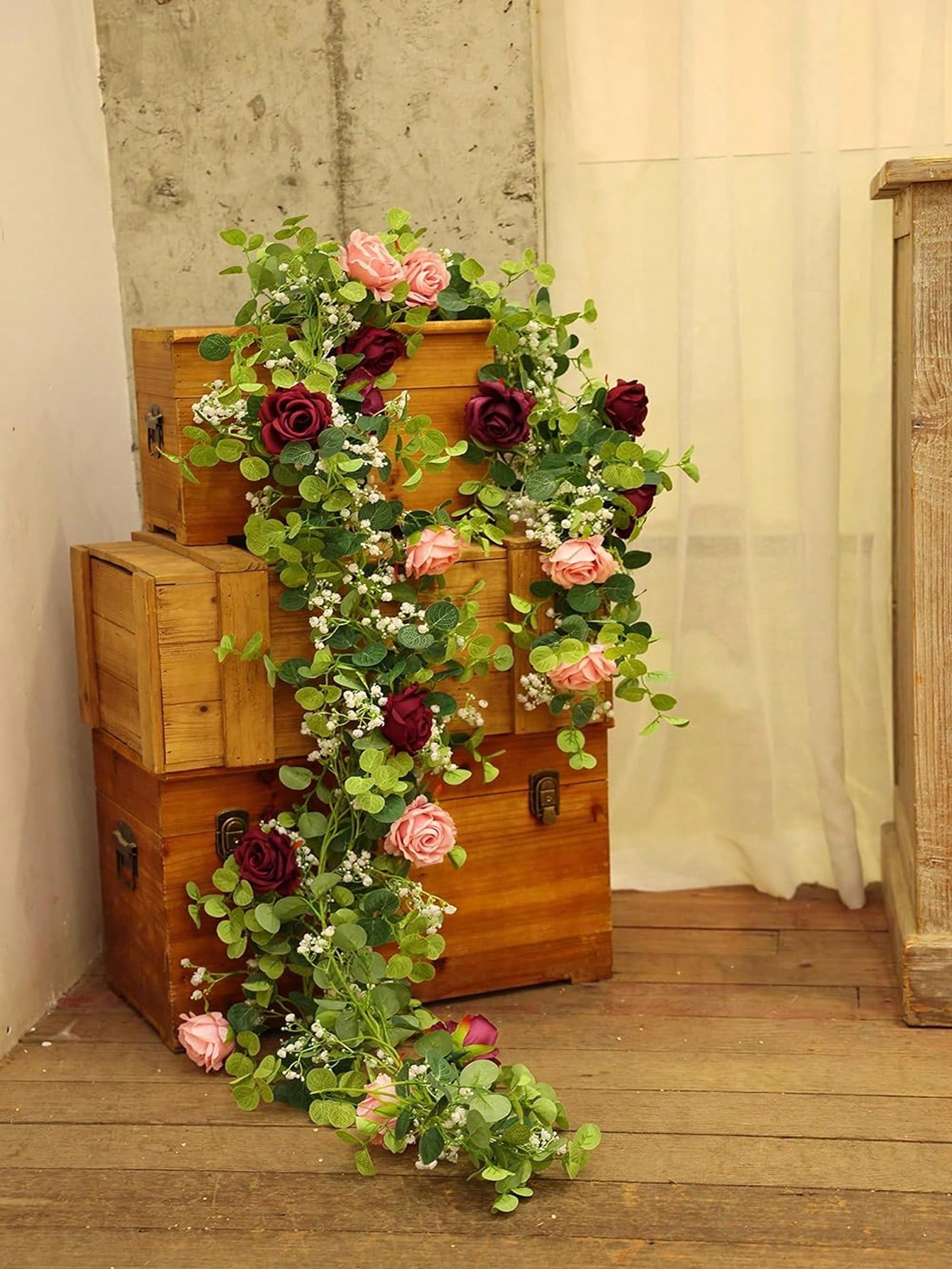 1pc 5,9 FT Künstliche Eukalypt – Art Craft Rose Bewertung und Preis
