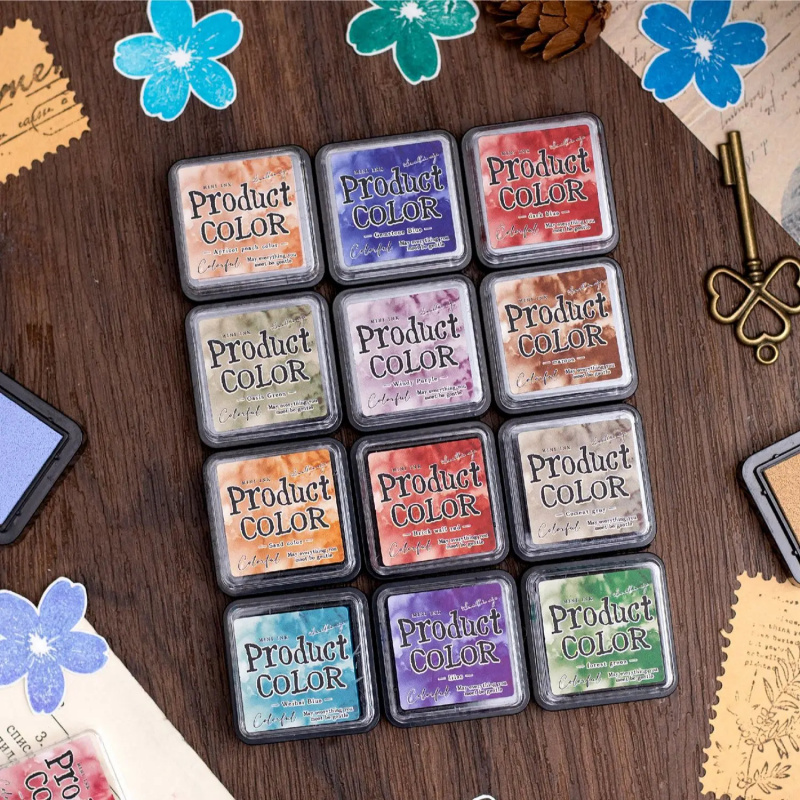 6 Stück/Set Farbige Stempelkis – Stamping Ink Pad Bewertung und Preis
