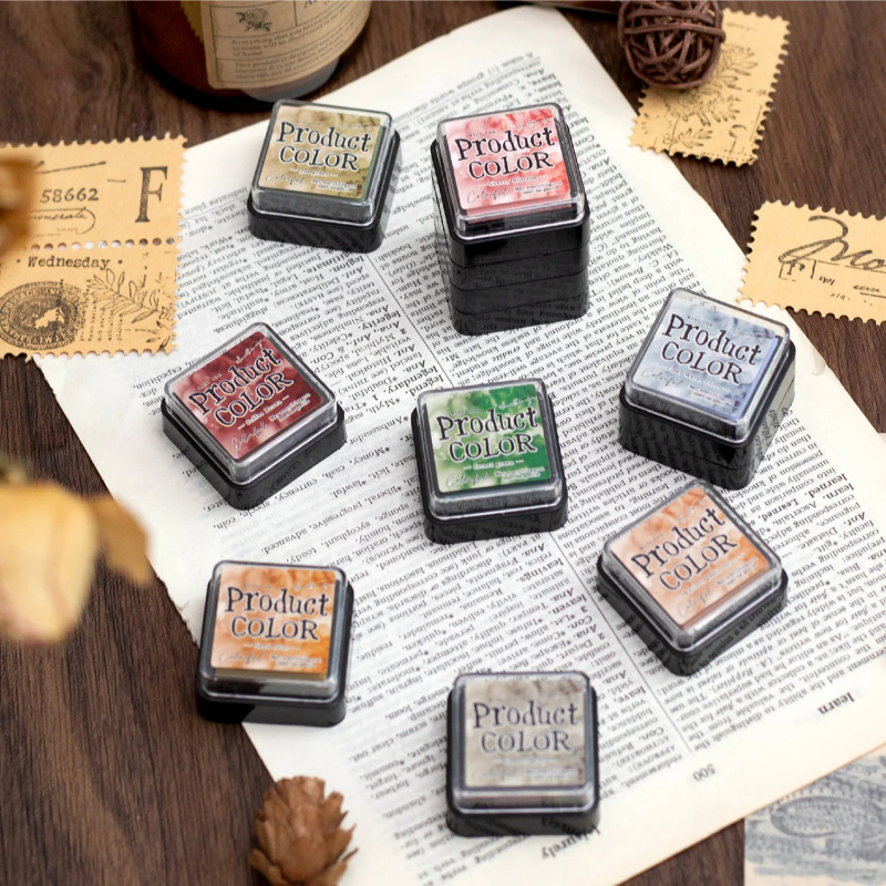 6 Stück/Set Farbige Stempelkis – Stamping Ink Pad Bewertung und Preis