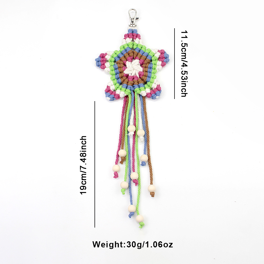 Boho Pentagramm Quasten-Anhäng – Art Craft Market Bewertung und Preis