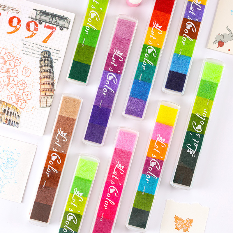 Niedliches Mehrfarbiges Stempe – Stamping Ink Pad Bewertung und Preis