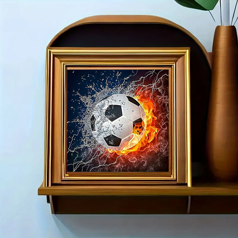 Ein Set Fußball-Diamantmalerei – Art Craft Adult Bewertung und Preis