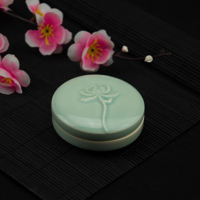 Antike Tintenbox aus Celadon-K – Stamping Ink Pad Bewertung und Preis
