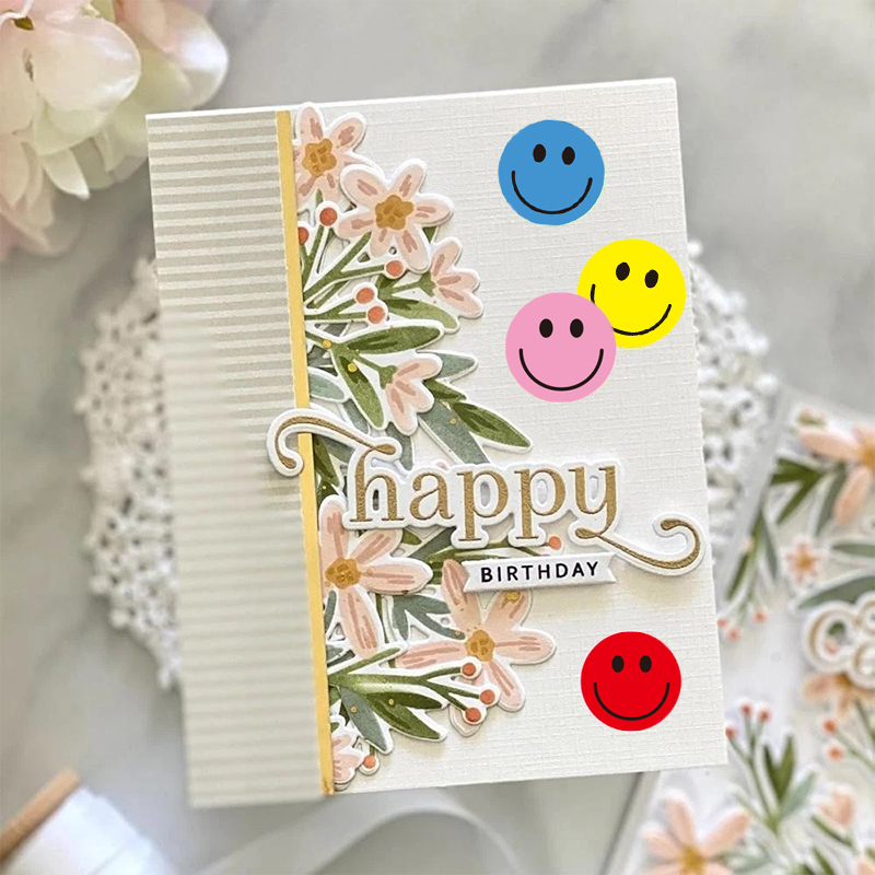 500 Stück/Rolle Bunte Gesichts – Art Craft Journal Bewertung und Preis