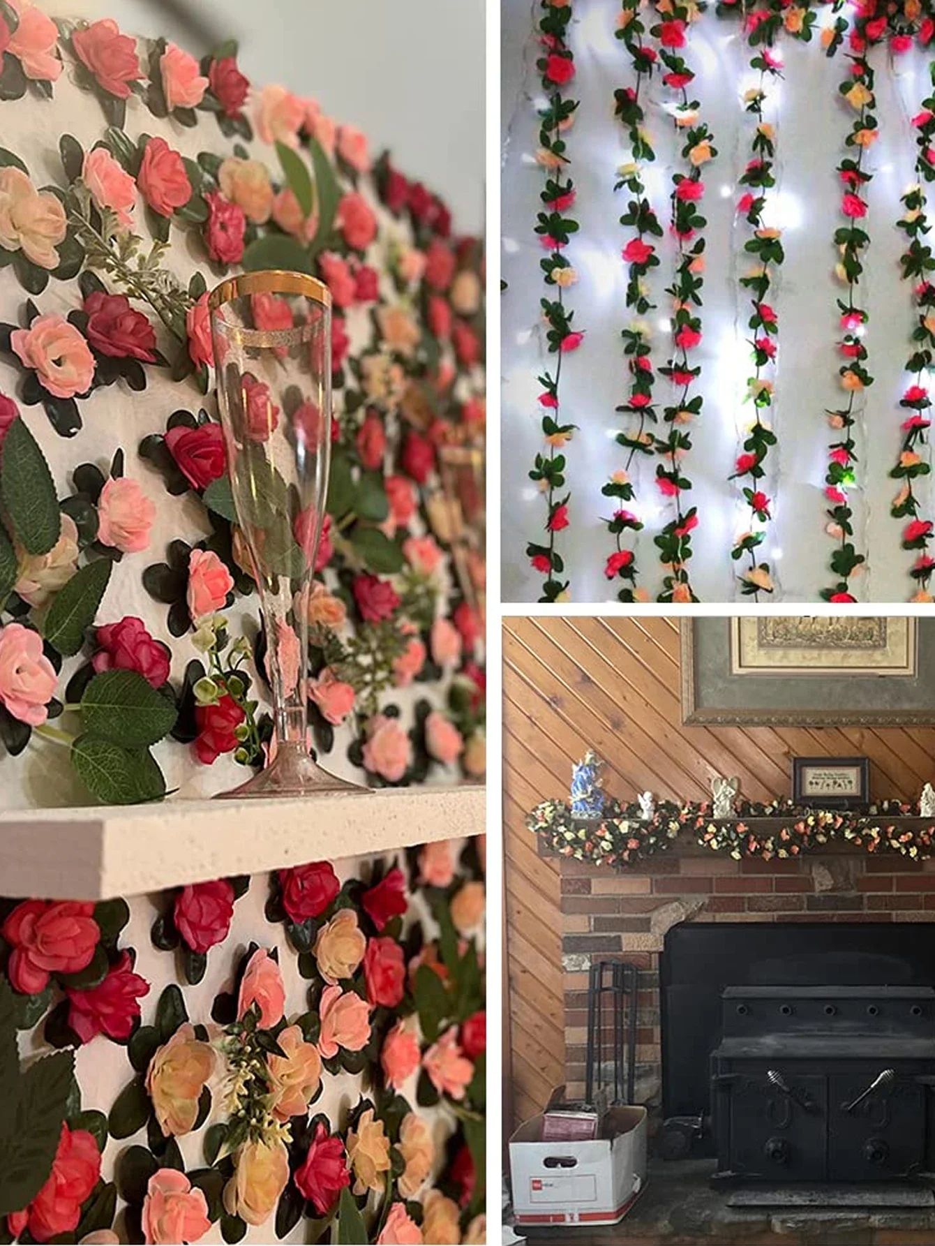 8,2 ft künstliche Blumen pflan – Art Craft Rose Bewertung und Preis