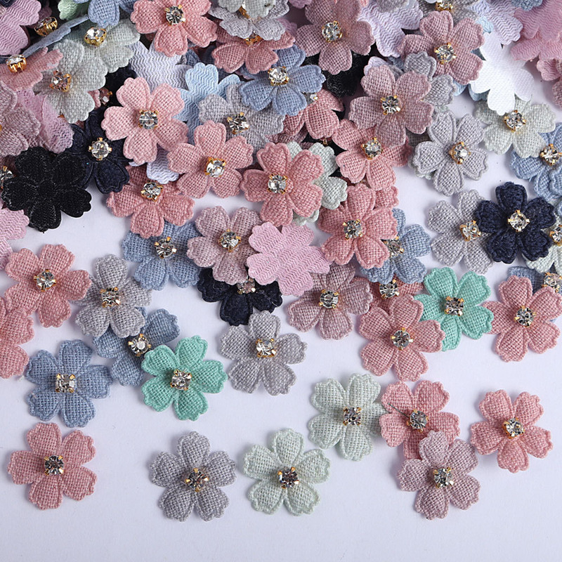 100Pcs 22mm Stoff Blume Mit St – Art Craft Hat Bewertung und Preis