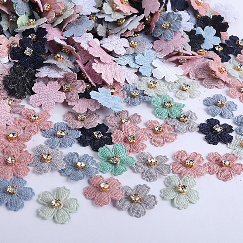 100Pcs 22mm Stoff Blume Mit St – Art Craft Hat Bewertung und Preis